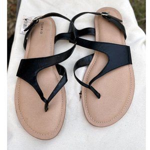 Torrid Black Cutout Swirl Gladiator Sandals, Size 13